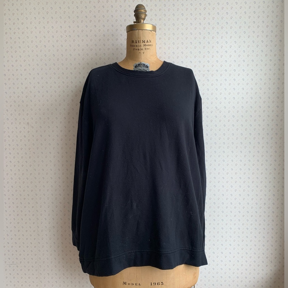 Orvis Dropped Shoulder Crewneck Pullover Fleece Sweatshirt sz XXL TP1